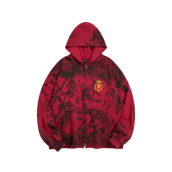【BALENCIAGA】ジップアップ ロゴ フーディ：ラグジュアリーなスタイルの新基準